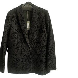 All Saints black wool blend blazer. Style name is Laila Leo. NWT. Size 4.